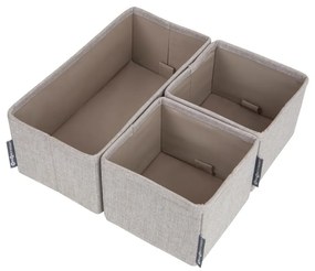 Set di 3 organizer per cassetti beige - Bigso Box of Sweden