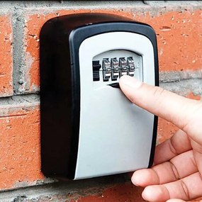 Portachiavi murale Keybox – Combinazione 4 cifre, lega zinco, con kit montaggio