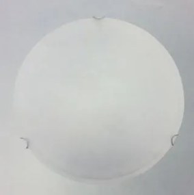 Plafoniera alabastro bianca diametro 30 con tre ganci attacco 1 x E27