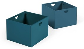 Kave Home - Set 2 cassetti per mobile contenitore Nunila in MDF blu
