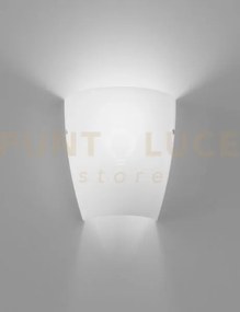 Dafne applique a parete bianco satinato 1 luce attacco e27