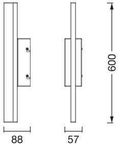 Osram -LED Illuminazione per specchio dimmerabile ORBIS MIRROR LED/10W/230V 60 cm IP44