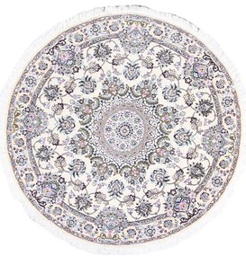 Nain Tappeto 150 x 150 Beige (Iran) Annodato A Mano