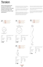 Redo 01-1789 - Lampada da parete LED dimmerabile TORSION LED/27W/230V bianca