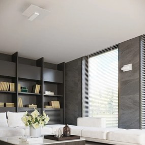 Lampada da soffitto bianca con paralume in vetro 40x47,5 cm Parola - Sollux