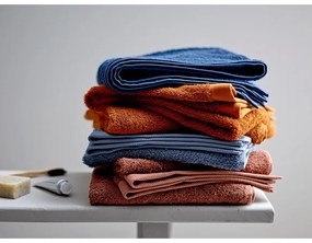 Asciugamano in spugna di cotone blu Indaco, 100 x 50 cm Comfort Organic - Södahl
