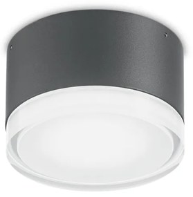 Plafoniera Moderna Urano Alluminio-Materie Plastiche Antracite 1 Luce Gx53 Small