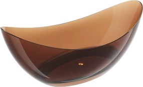 Mexen Vea earth vasca da bagno freestanding trasparente 180 x 80 cm, tappo cromato - 58091808005