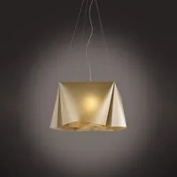 Sospensione Moderna 5 Luci Wanda In Polilux Oro Made In Italy