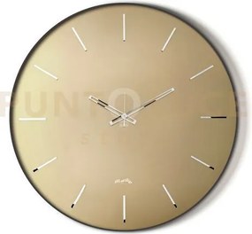Orologio da parete giotto 45 nero,velour luxe bronzo