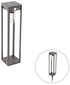 Lampada da terra per esterni grigio scuro 40 cm con LED e luce dimmerabile a energia solare - Sonne