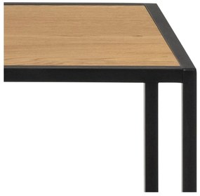 Libreria nera in rovere 135x150 cm Seaford - Actona