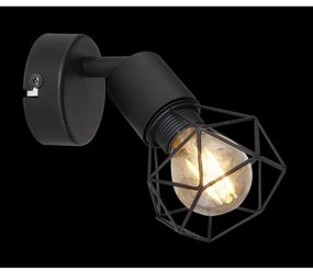 Globo 54802S-1 - Faretto da parete XARA 1xE14/40W/230V nero