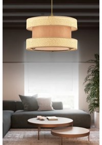 Lampadario sospeso a cavo HALO 1xE27/60W/230V marrone/beige