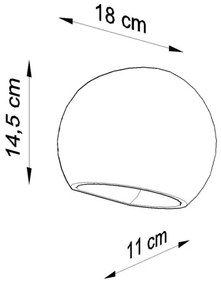 Applique GLOBE 1xE27/60W/230V bianca