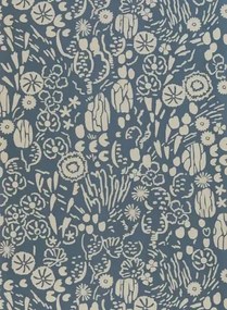 Tapete Atacama von Farrow & Ball - Stiffkey Blue/ Silver