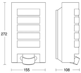 Steinel 657918 - L12S Applique con sensore da esterno 1xE27/60W/230V