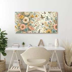 Quadro su tela – Pista ciclabile fiorita