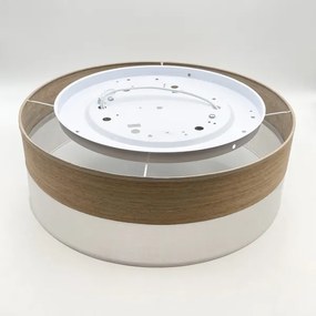 Plafoniera SIRJA WOOD 2xE27/15W/230V diametro 45 cm bianco/quercia