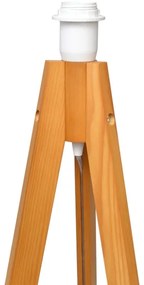 Lampada con piedistallo HELEN 1xE27/15W/230V color crema/oro/quercia