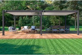Pergola bioclimatica Ombréa autoportante 4x8M in alluminio