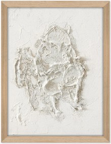 Quadro su tela incorniciato dipinto a mano White Beach