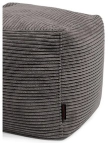 Puof a sacco verde con rivestimento in velluto a coste Up! MooG – SLOWDOWN