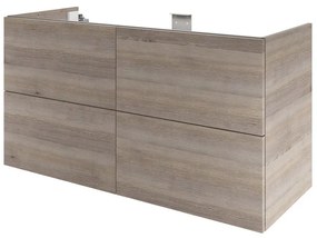 Mobile da bagno sotto lavabo SENSEA Neo lucido L 120 x H 64 x P 48 cm 4 cassetti, lavabo non incluso