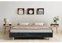 Letto Sommier 120x200 Rivestito - Resistente fino a 120 Kg per Persona IGNIFUGO Classe 1M Colore Grigio