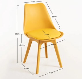 Sedia Synk Suprym - Giallo