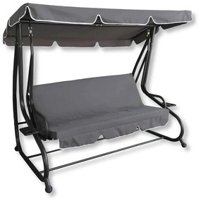 Dondolo PANAREA BIG reclinabile 230x120 cm – Dark Grey, con funzione letto