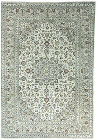 Kashan Tappeto 360x250 Beige (Iran) Annodato A Mano