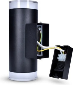 Brilagi - Applique da esterno LED RGBW MATERA 2xGU10/6W/230V nero IP54