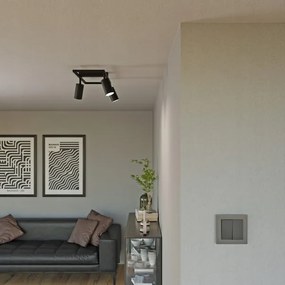 Faretto 3xGU10/30W/230V nero