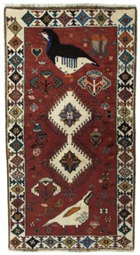 Gabbeh Tappeto persiano 180 x 100 Rosso (Iran) Annodato A Mano