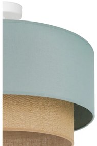 Duolla - Lampadario a plafone  BOHO 1xE27/15W/230V diametro 45 cm verde/marrone