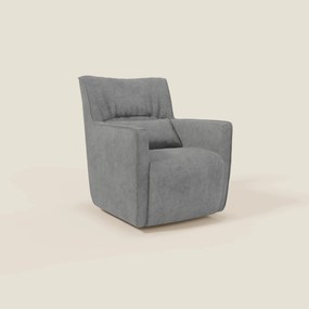 Tulla Poltrona girevole in tessuto impermeabile T02 grigio