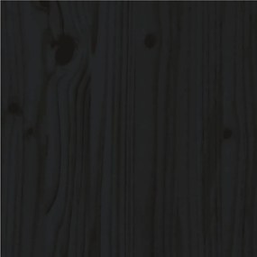 Giroletto Nero in Legno Massello 150x200 cm King Size