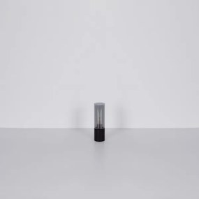 Globo 21000TB - Lampada da tavolo Touch ANNIKA 1xE27/25W/230V diametro 9 cm nero