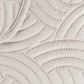 Set con copriletto e federa color crema in velluto 240x260 cm Solange – douceur d'intérieur