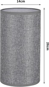 Brilagi - Paralume per lampada da tavolo TABLON E27 Ø 14 cm grigio