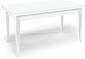 DONNY - tavolo consolle allungabile in legno massello cm 80 X 80/115/150