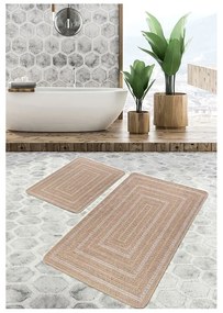 Tappetini da bagno marroni in set da 2 pezzi 60x100 cm - Mila Home