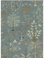Josephine Munsey Tapete Cynthia - Mid Blue and Olive