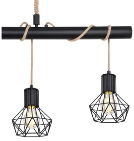 Globo 54017-4H - Lampadario a sospensione con filo PRISKA 4xE27/60W/230V