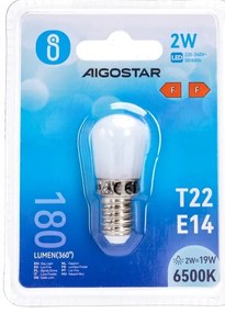 Lampadina LED per frigorifero T22 E14/2W/230V 6500K - Aigostar