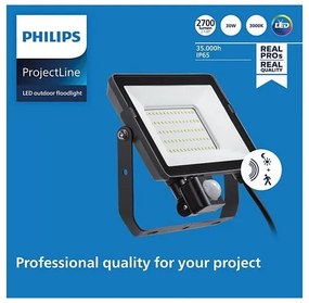 Philips - Proiettore LED da esterno con sensore PROJECTLINE LED/30W/230V IP65 3000K