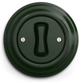 Kliklap - Interruttore per scale in stile retrò con cornice n. 6, verde