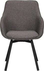 Set di sedie da pranzo grigia in imbottito 2 pz Alison – Rowico