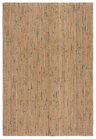 Tappeto verde/di colore naturale in iuta reversibile/tessuto a mano 160x230 cm Jute Boucle Green – Flair Rugs